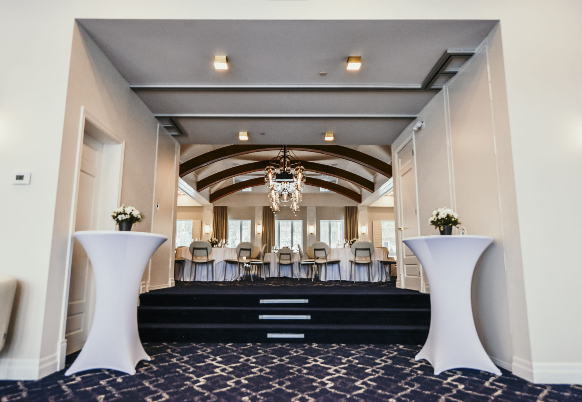 Salle de réception Harmonie du Ripplecove Hôtel & Spa pour une remise de diplôme